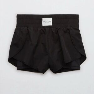 OFFLINE by Aerie Black Athletic Shorts